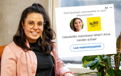 Spotlight-mainos LinkedIn-mainonnassa