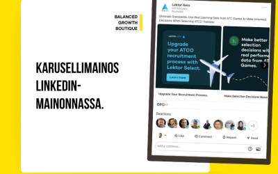 Karusellimainos LinkedIn-mainonnassa