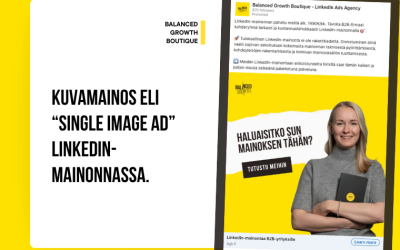 Kuvamainos eli Single Image Ad LinkedIn-mainonnassa