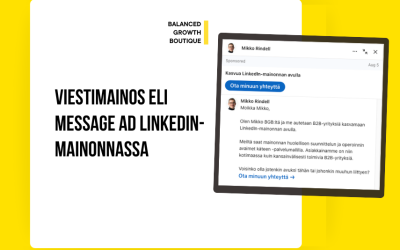 Viestimainos eli Message Ad LinkedIn-mainonnassa